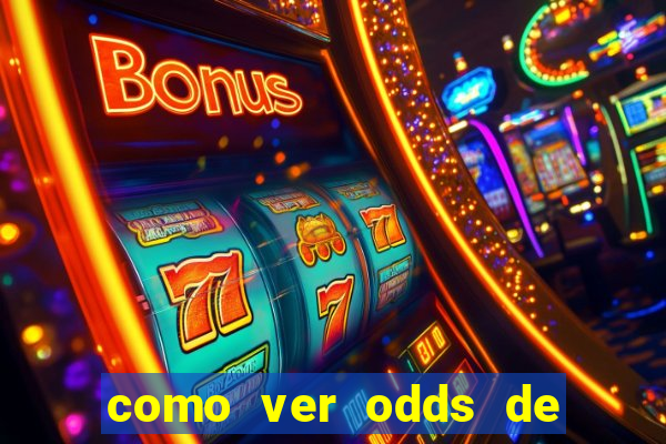 como ver odds de jogos passados