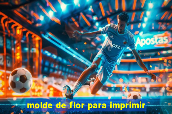 molde de flor para imprimir