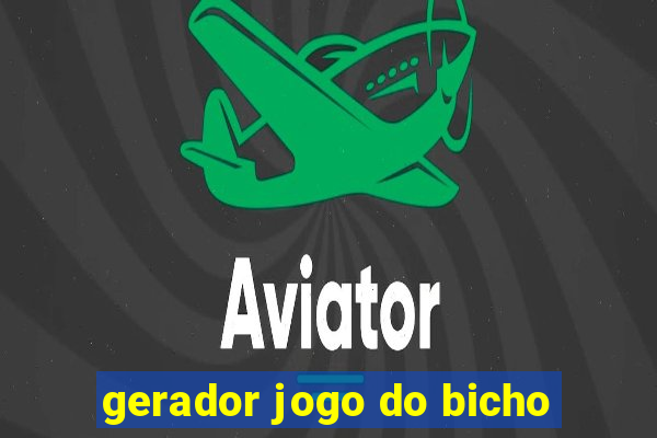 gerador jogo do bicho